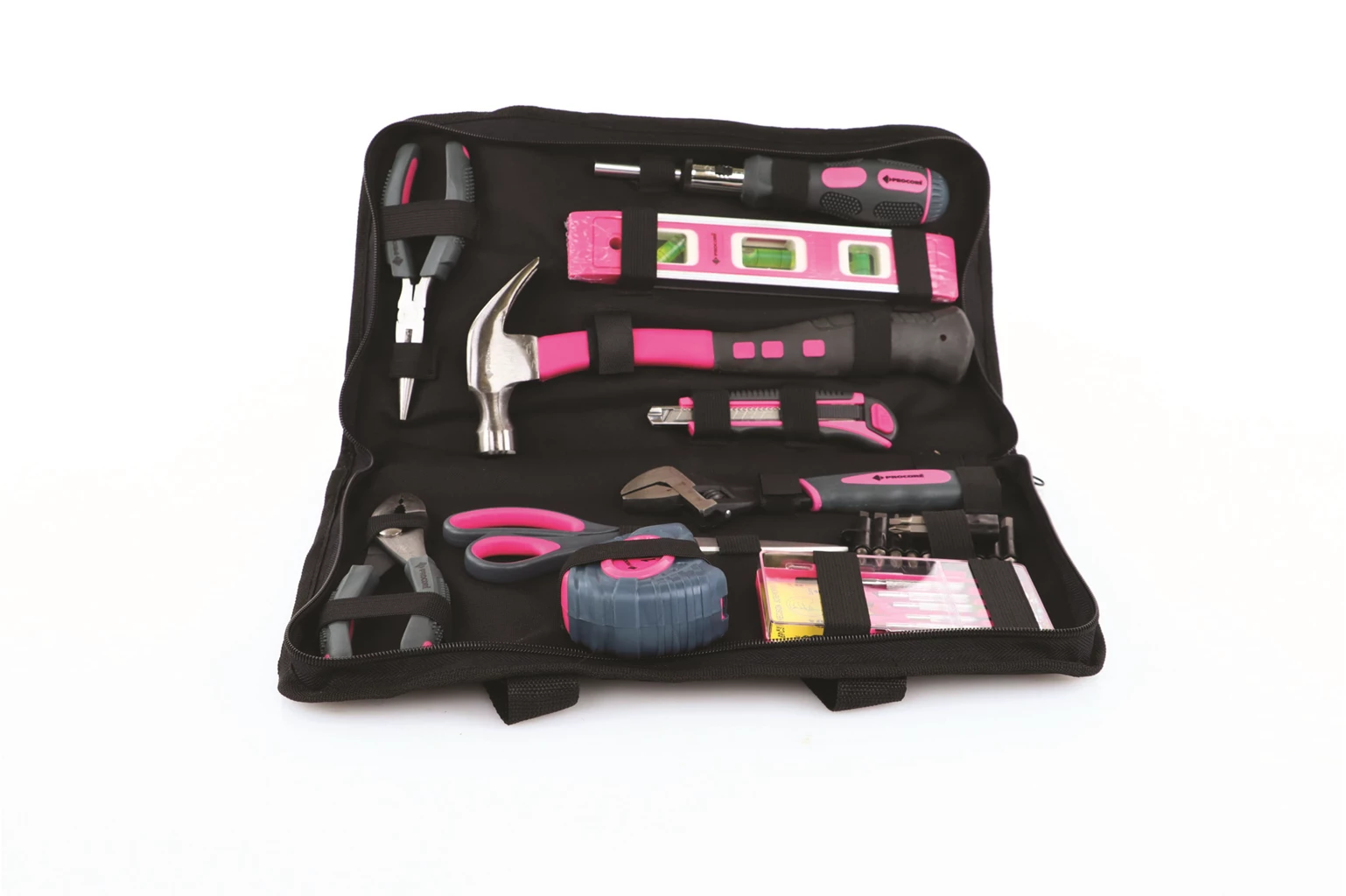 Procore Pink Portable Tool Kit, 41pc